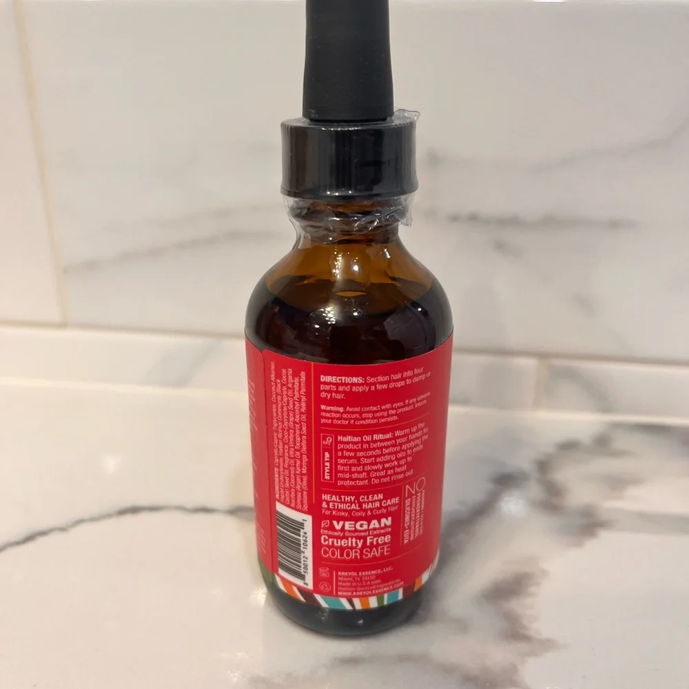 Kreyol Essence Slip+Shine Vegan Hair Multi Vitamin Serum.Morinca,coconut,Papaya.